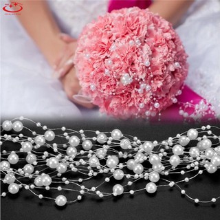 cuerda de plástico para guirnalda de plástico, perlas de boda, perla, decoración de fiesta (8)