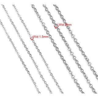 10 m/rollo de acero inoxidable vertical de cruz plana cadena diy collar pulsera accesorios (3)