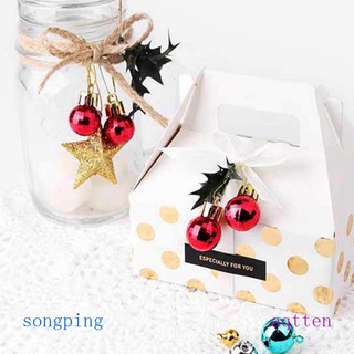 songping 10 piezas de purpurina bola de navidad adorno colgante bolas decoración para feliz navidad fiesta decoración del hogar suministros
