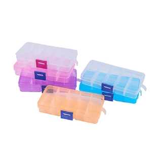10 celosía extraíble caja transparente colección caja Multi-láttice piezas caja