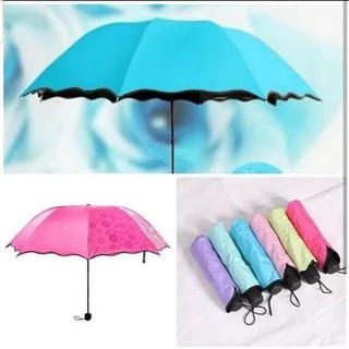 Paraguas plegable de 3 dimensiones motivo mágico cuando la lluvia nuevo