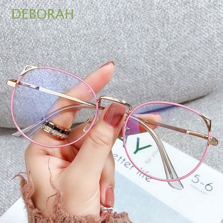 deborah lentes de ojo de gato coreanos vintage pc de gran tamaño gafas planas regalo gran marco anti luz azul moda femenina para mujeres gafas
