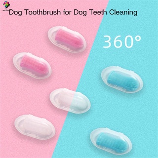 Mioshop accesorios cepillo de dientes perro gato suministros de limpieza de dientes de mascota cepillo de dientes sarro herramienta de cuidado de peluche productos Super suave cepillo mal aliento/Multicolor
