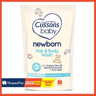 Cussons Baby - bolsa de lavado corporal y cabello recién nacido (400 ml)