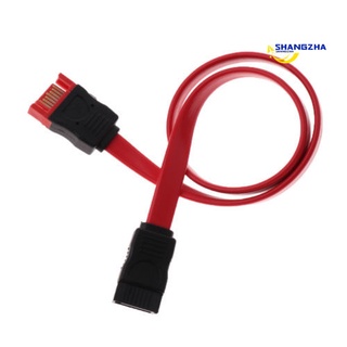 shangzha Red SATA 7 Pin Male to SATA 7 Pin Female Extension Cable Cord for HDD Hard Drive