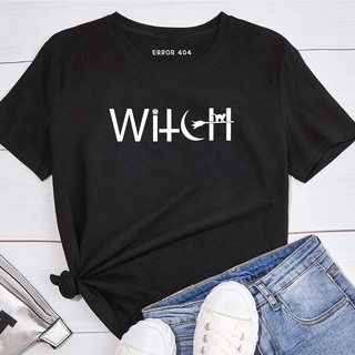 Blusa Playera Camiseta Estampada Mujer Witch Dark Gótico Punk Error 404