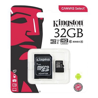 Kingston Micro SD Class 10 SDHC/SDXC tarjeta de memoria - 32 GB/64 GB/128 GB/256 GB (garantía de por vida) (5)