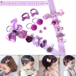 conjunto de accesorios para el cabello de las niñas hecho a mano lindo de dibujos animados horquillas de pelo para la escuela en casa