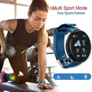 Reloj inteligente De promoción D18 Bluetooth deportivo con Monitor De presión arterial/ritmo cardíaco (7)