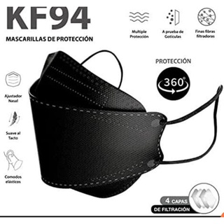 (10)Cubrebocas KF94 Certificado, Tapabocas con 4 Capas de Protección contra Partículas
