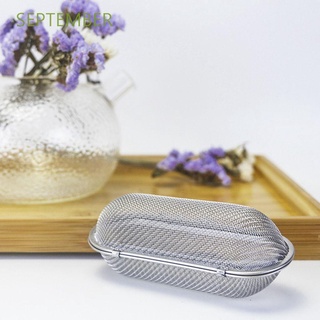 Septiembre creativo Gadgets de cocina fácil limpieza infusor de té colador de té con cadenas 1 pc reutilizable filtro de té accesorios de té forma de barra bola de condimento