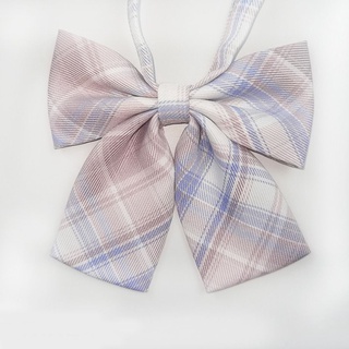 EXPIRE Female Collar Bow Checkered Sailor Style Bow Tie Bow Accessories School Uniform Lovely For Women JK Japanese (6)