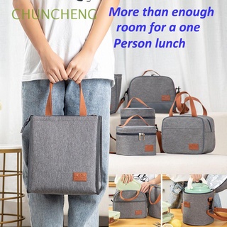 CHUNCHENG Waterproof Oxford Thermal Cooler Lunch box School Cooler Bag Insulated Lunch Bags Picnic Family Fruit Food Fresh Outdoor Camping Handbag