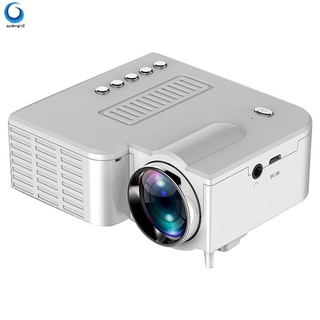 [en stock]uc28c proyector mini portátil proyector hogar led niños teléfono móvil proyector soporta 1080p blanco