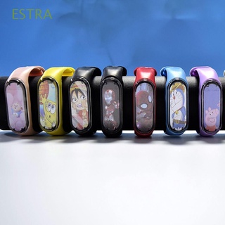ESTRA Portátil Reloj electrónico para niños Usable Silicona Reloj deportivo digital Diodo emisor de luz Niños Viaje Impermeable Exterior Chicas Reloj de pulsera de dibujos animados