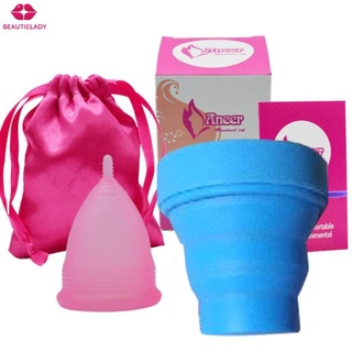 copa menstrual de silicona a02 evitar fugas cómoda de usar copa larga