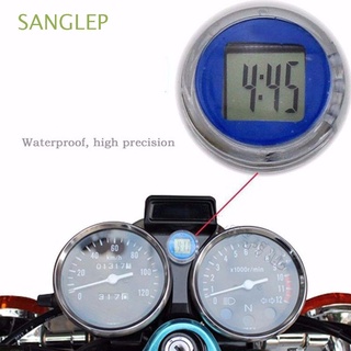 sanglep nuevo reloj digital medidor de pantalla de motocicleta reloj auto tiempo mini calibres impermeables/multicolor