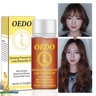 ww OEDO 20ML Ginseng Hair Growth Essence Preventing Hair Loss Liquid Damage Hair Repair Treatment Dense Fast Restoration vv