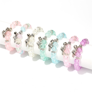 Pulsera directa de cristal de la fábrica de las mujeres de la perla coreana Zhaocai gato colgante pulsera tendencia DIY nuevos accesorios