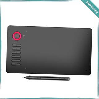 [XMFECMJQ] tableta de dibujo de gráficos, tableta de gráficos digitales de 10 x 6 pulgadas con bolígrafo sin batería y 12 teclas de acceso directo, tableta de bolígrafo para (7)