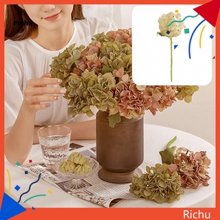 richu* conveniente flor artificial llamativo flores hortensias simuladas sin riego para boda
