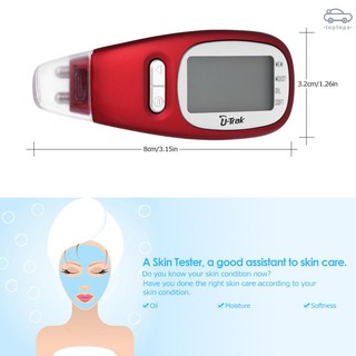 Tops analizador de piel probador de precisión Digital LCD pantalla Facial cuerpo cuidado de la piel humedad aceite análisis de suavidad de mano