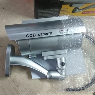 energía solar led cctv cámara falsa cámara de seguridad al aire libre maniquí vigilancia
