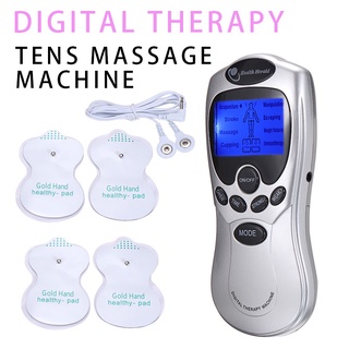 Digital TENS Machines terapia masajeador de cuerpo completo vibración alivio del dolor con 2 almohadillas DySunbey