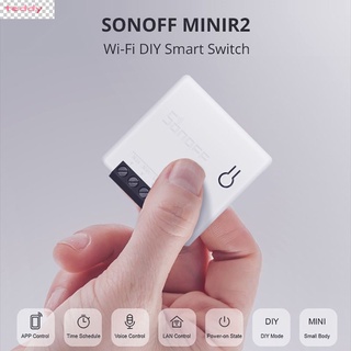 hot sonoff minir2 sonoff mini r2 smart switch pequeño cuerpo mando a distancia wifi interruptor compatible con un interruptor externo sonoff mini wesa