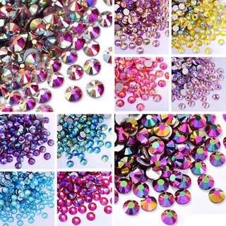 SS20 Sinfonía De Color Sin Pegamento Diamantes De Imitación , Plano Uñas Arte Cristal Piedra Preciosa , Diamante