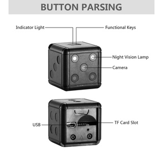 Sq16 1080P HD mini videocámara espía micro cámara oculta cámara de detección de movimiento DVR grabadora de voz de vídeo kuirtg (2)