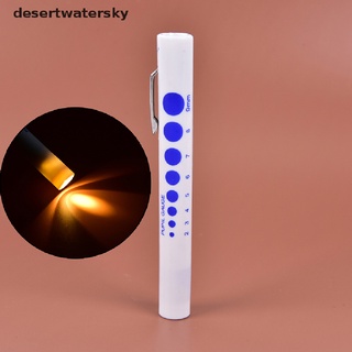 desertwatersky pluma de primeros auxilios led enfermera diagnóstico médico penlight con indicador de pupila pluma luz dws