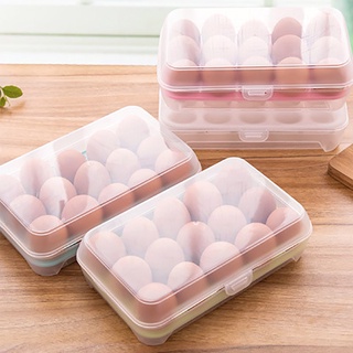 tiiey _Egg titular bandeja de almacenamiento nevera nevera huevos caja contenedor plástico
