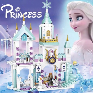 360pcs compatible lego friends series casa disney frozen ice castle bloques de construcción conjunto rompecabezas asamblea juguete niñas regalo