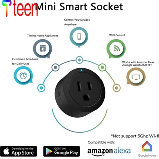 tteen WiFi smart Socket Mobile Control Remoto tuya/Vida Inteligente APP Sincronización Enchufe De Voz Ee.uu .