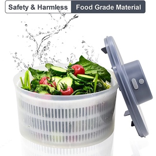 Secadora eléctrica Para ensalada De vegetales recargable Usb (3)