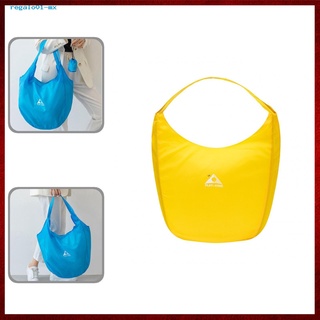 {re} stock agradable a la piel plegable pequeña bolsa de comestibles prevenir el agua de lluvia plegable bolsa de comestibles tamaño compacto para viajes