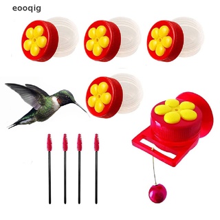 eooqig - alimentador de pájaros en forma de flores, semilla de plástico y agua mx