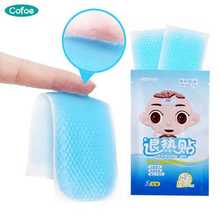 Cofoe 2pcs Fever Cooling Gel Sheet Cooling Patch Herbal Pain Relief Paste Medical Fever Plaster For Baby Children & Adult
