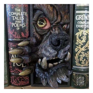 Monsters personalizado Bookend Peeping en la estantería biblioteca resina escritorio adorno para oficina en casa (9)