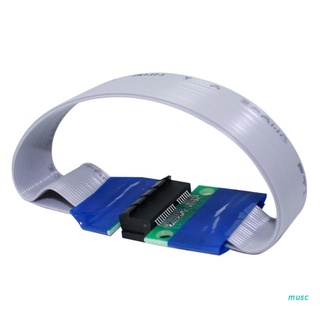 musc High Speed PC Graphics Cards PCI Express Connector Cable Riser Card PCI-E 1X Flexible Cable Expansion Port Adapter
