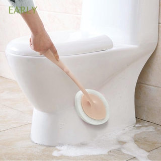 EARLY WC accesorio de mango largo herramientas de lavado higiénico cepillo de limpieza de inodoro limpiador de pisos de plástico hogar cuarto de baño suministro de esponja reemplazable