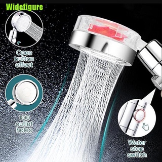 [M] Cabeza de ducha ahorro de agua flujo giratorio 360 grados lluvia de alta presión Spray
