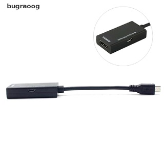 bugraoog micro usb 2.0 a hdmi hdtv tv hd cable adaptador para teléfono celular samsung lg s7 mx
