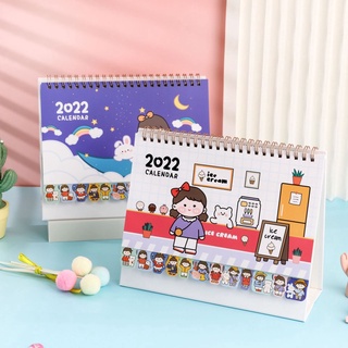 w&g 2022 escritorio calendario planificador lindo grande calendario de escritorio libro de dibujos animados escritorio bloc de notas (3)