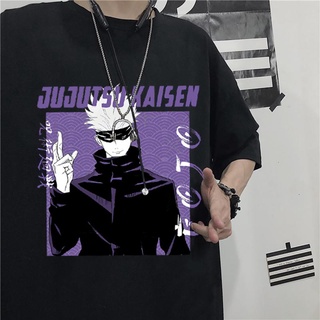 Harajuku Anime hombres camiseta Jujutsu Kaisen Yuji Itadori impreso Unisex manga corta camiseta Casual camiseta masculina Streetwear Tops (1)