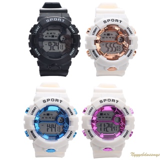 Reloj electrónico para estudiantes deportes de estilo coreano simple temperamento reloj masculino deportes impermeable reloj electrónico (7)
