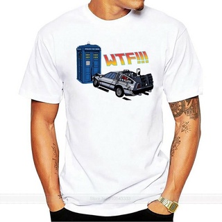 Customized The Tardis Vs Delorean Dr Who Doctor Back To The Future T-Shirt Top Quality