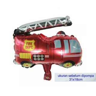 Globo bombero personaje globo camión de bomberos decoración de fiesta