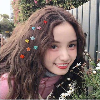 Pequeñas horquillas de flores esmeriladas accesorios para el cabello de niña